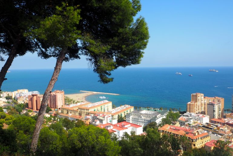 Malaga vue sur la mer