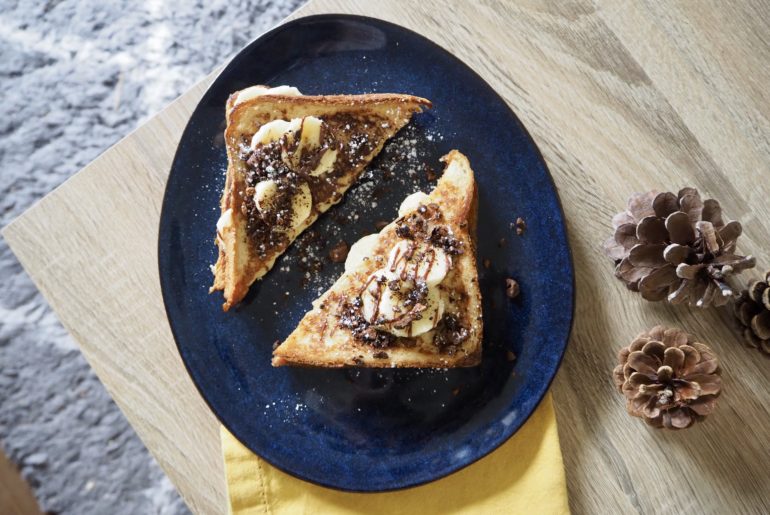 Recette de pain perdu banane pâte à tartiner